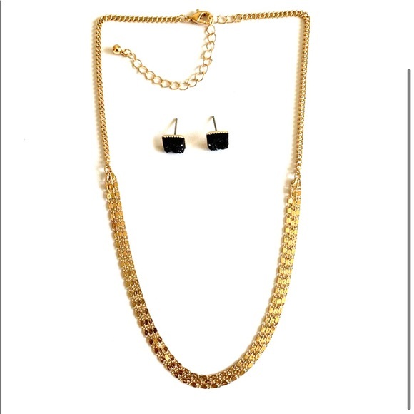 violet harper Jewelry - Violet Harper Isla Chain Necklace and Earrings